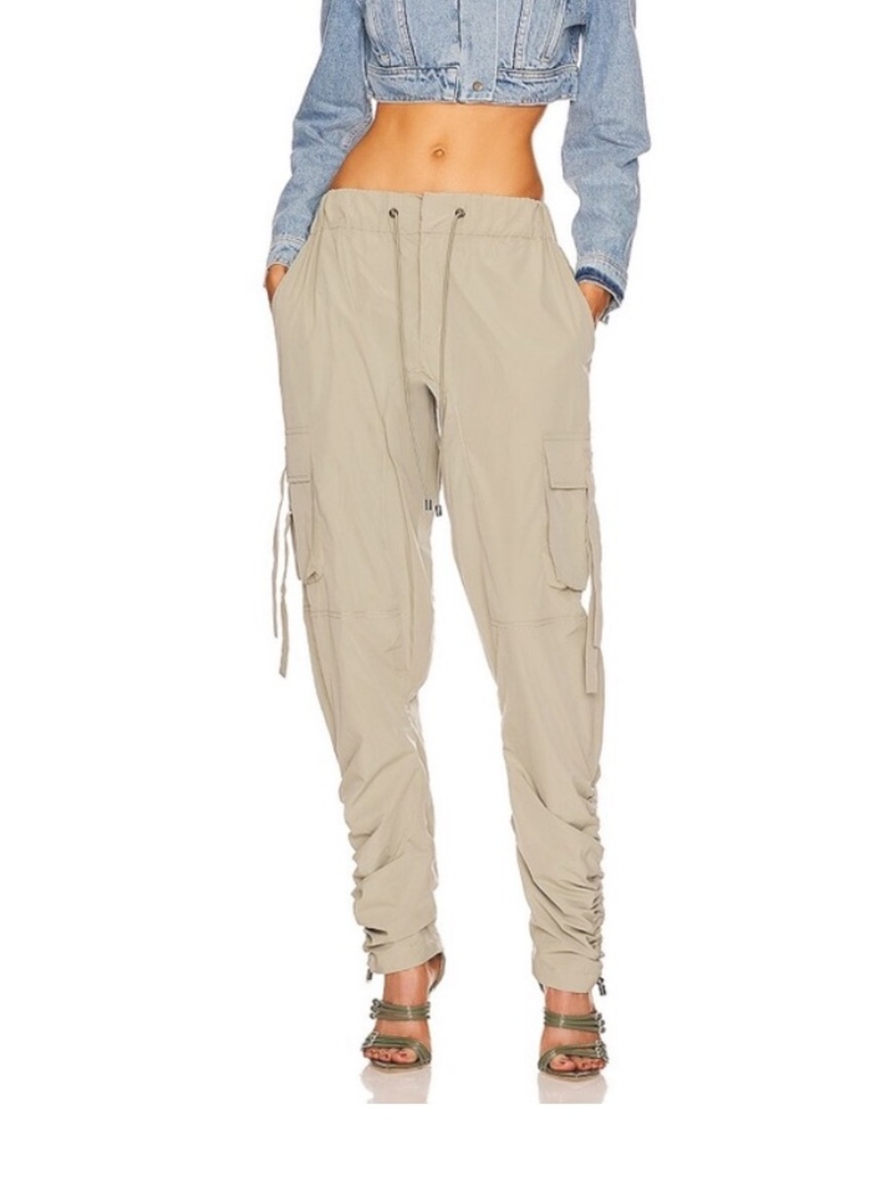 DUNDAS X REVOLVE Adriana Cargo Pant in Light Khaki Size XS